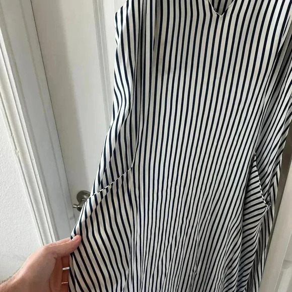929 Viktoria & Woods Striped Midi Dress Size 0 Color Blue White - Picture 4 of 6